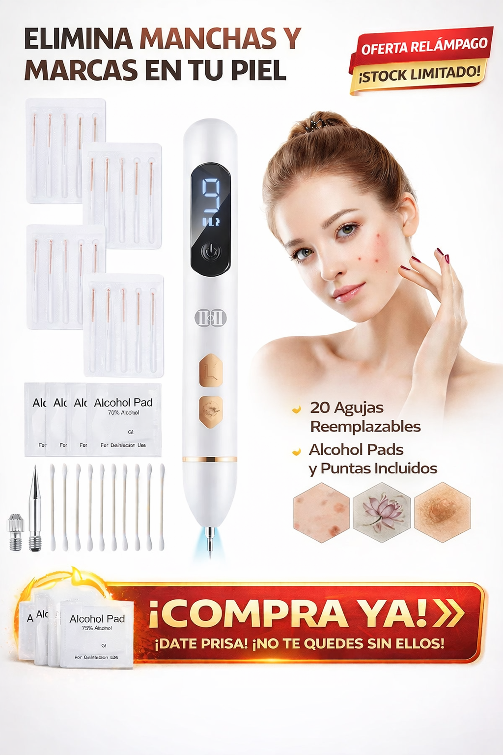 DermaBeam Pro™  Recuperar la confianza en tu piel eliminando imperfecciones para siempre.